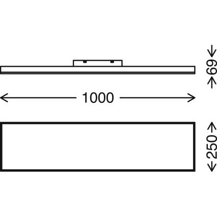 Brilo - LED Dimbar taklampa STARRY SKY LED/24W/230V 3000-6500K + fjärrkontroll