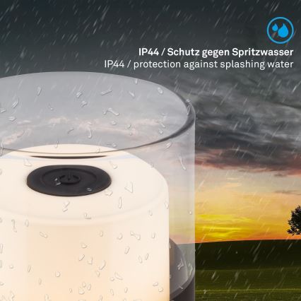 Brilo - LED dimbar uppladdningsbar utomhusbordslampa LILET LED/2W/5V IP44