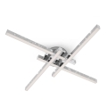 Brilo - LED fäst ljuskrona REY 4xLED/5W/230V skinande krom