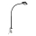 Brilo - LED Flexibel bordslampa med klämma TRASNA LED/7,5W/230V svart