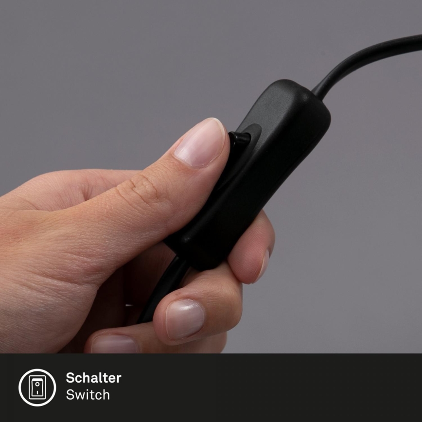 Brilo - LED Flexibel bordslampa med klämma TRASNA LED/7,5W/230V svart