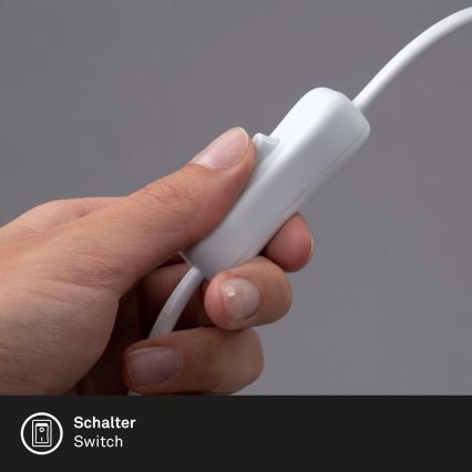 Brilo - LED Flexibel bordslampa med klämma TRASNA LED/7,5W/230V vit