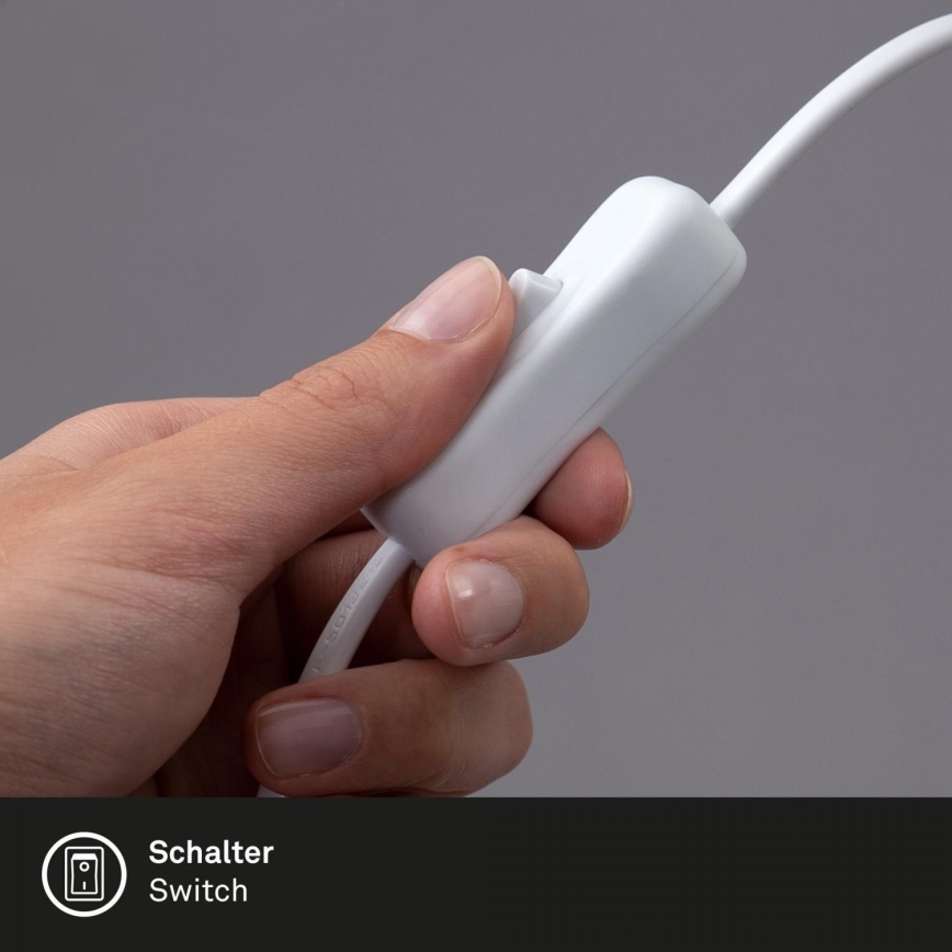 Brilo - LED Flexibel bordslampa med klämma TRASNA LED/7,5W/230V vit