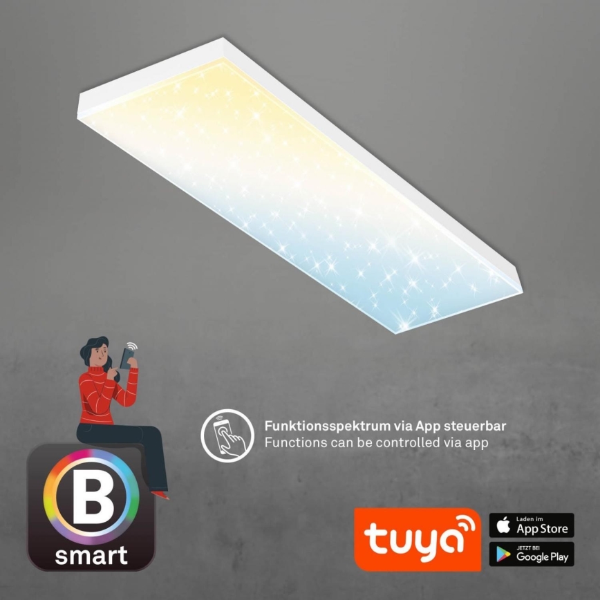 Brilo - LED Ljusreglerad fäst panel FRAMELESS LED/28W/230V 3000-6500K Wi-Fi Tuya + fjärrkontroll