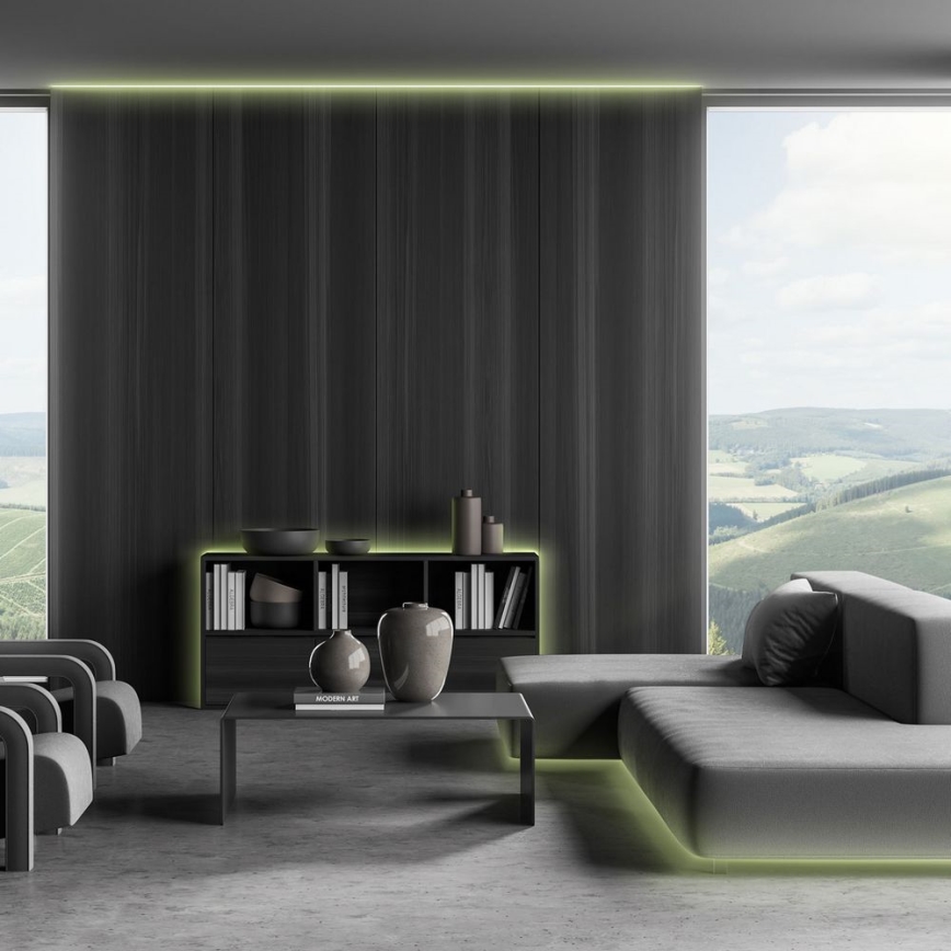 Brilo - LED RGB Dimbar remsa 11,5m LED/24W/230V + fjärrkontroll