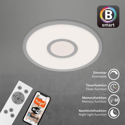Brilo - LED RGB dimbar taklampa CENTRO LED/24W/230V 2700-6500K Wi-Fi Tuya + fjärrkontroll