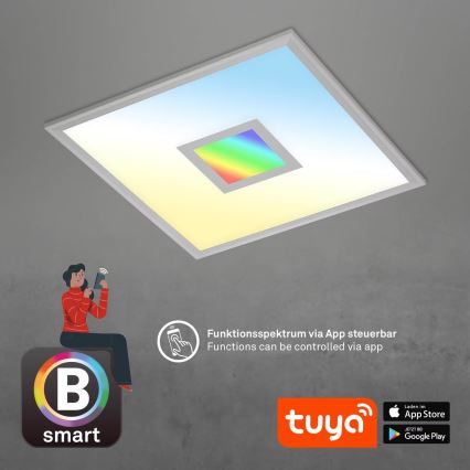 Brilo - LED RGB dimbar taklampa CENTRO LED/24W/230V 2700-6500K Wi-Fi Tuya + fjärrkontroll