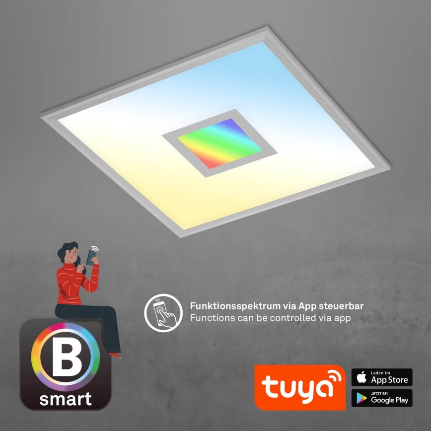 Brilo - LED RGB dimbar taklampa CENTRO LED/24W/230V 2700-6500K Wi-Fi Tuya + fjärrkontroll