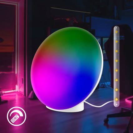 Brilo - LED RGBIC dimbar uppladdningsbar bordslampa TARA LED/6W/5V 3000-6500K Wi-Fi Tuya + fjärrkontroll