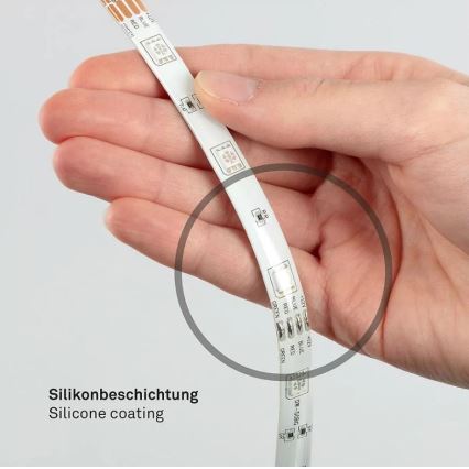 Brilo - LED RGBW dimbar remsa 6,5m LED/22W/230V + fjärrkontroll