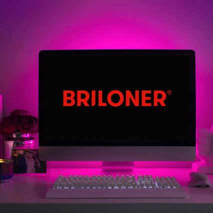 Brilo - LED RGBW dimbar remsa MUSIC 6,6m LED/7,5W/USB Wi-Fi Tuya