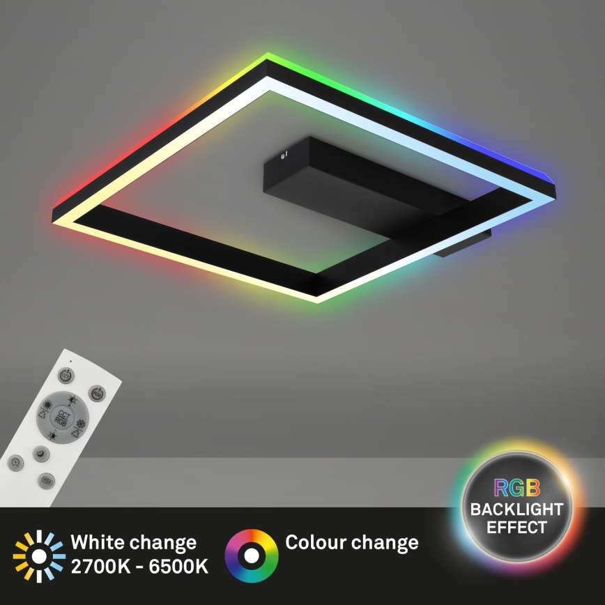 Brilo - LED RGBW Dimbar takmonterad taklampa FRAME LED/18W/230V 2700-6500K + fjärrkontroll