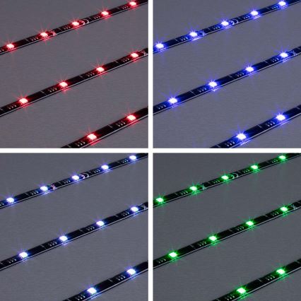 Brilo - LED RGBW dimbar remsa för TV 3m LED/2,5W/USB + fjärrkontroll