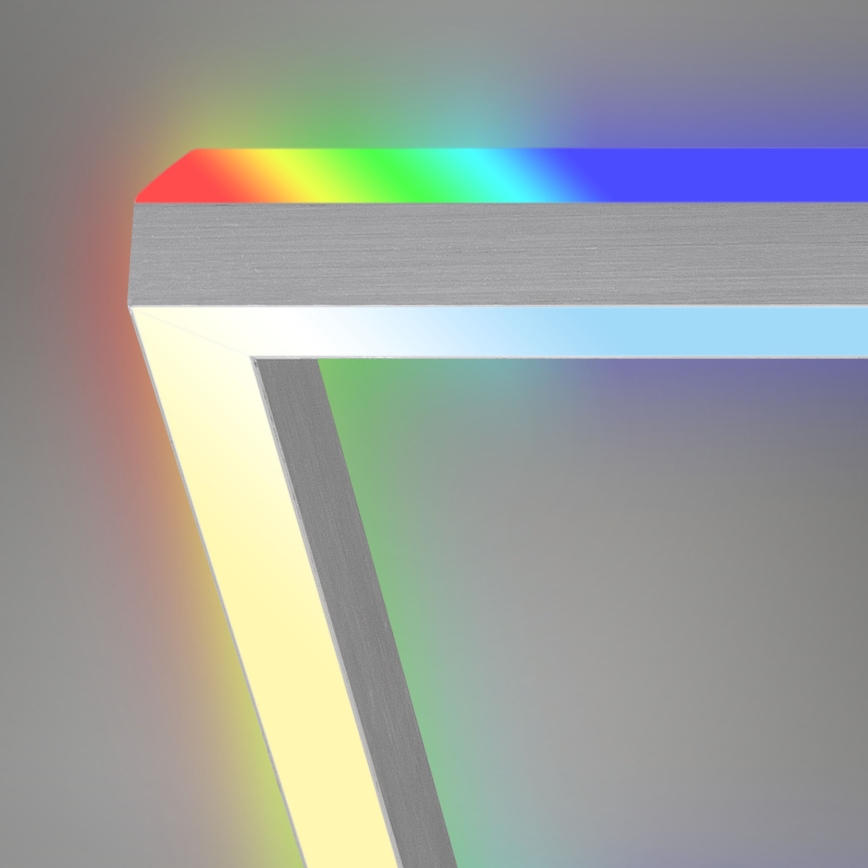 Brilo - LED RGBW Ljusreglerad fäst ljuskrona FRAME 2xLED/17W/230V 2700-6500K + fjärrkontroll