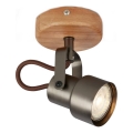 Brilo - LED-spotlampa TAHUN 1xGU10/5W/230V 3000K brun