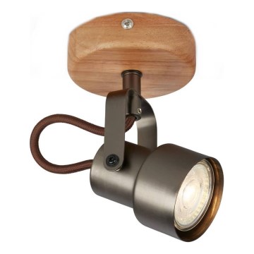 Brilo - LED spotlampa TAHUN 1xGU10/5W/230V brun