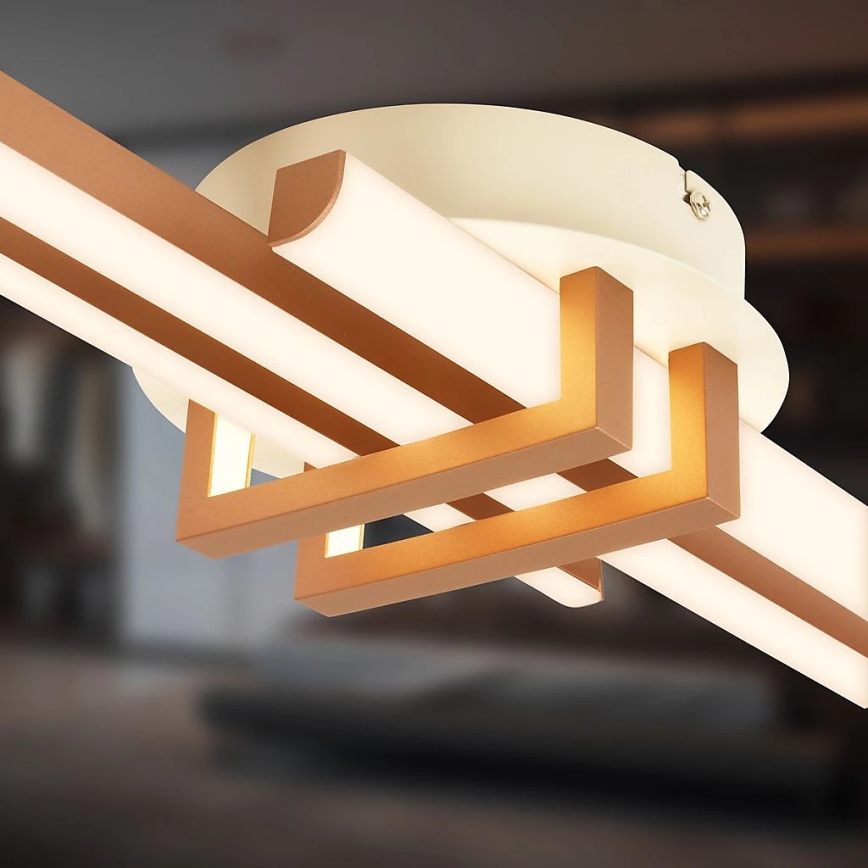 Brilo - LED takarmatur TINKA LED/21W/230V 3000K kopparfärgad