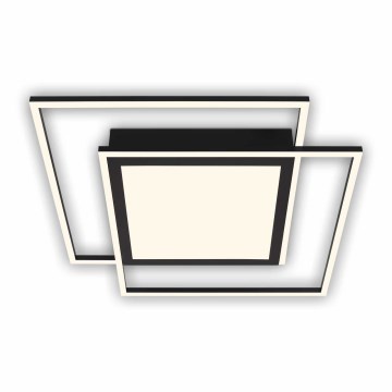 Brilo - LED taklampa 2xLED/16W/230V + LED/19W 51,5x51,5 cm svart