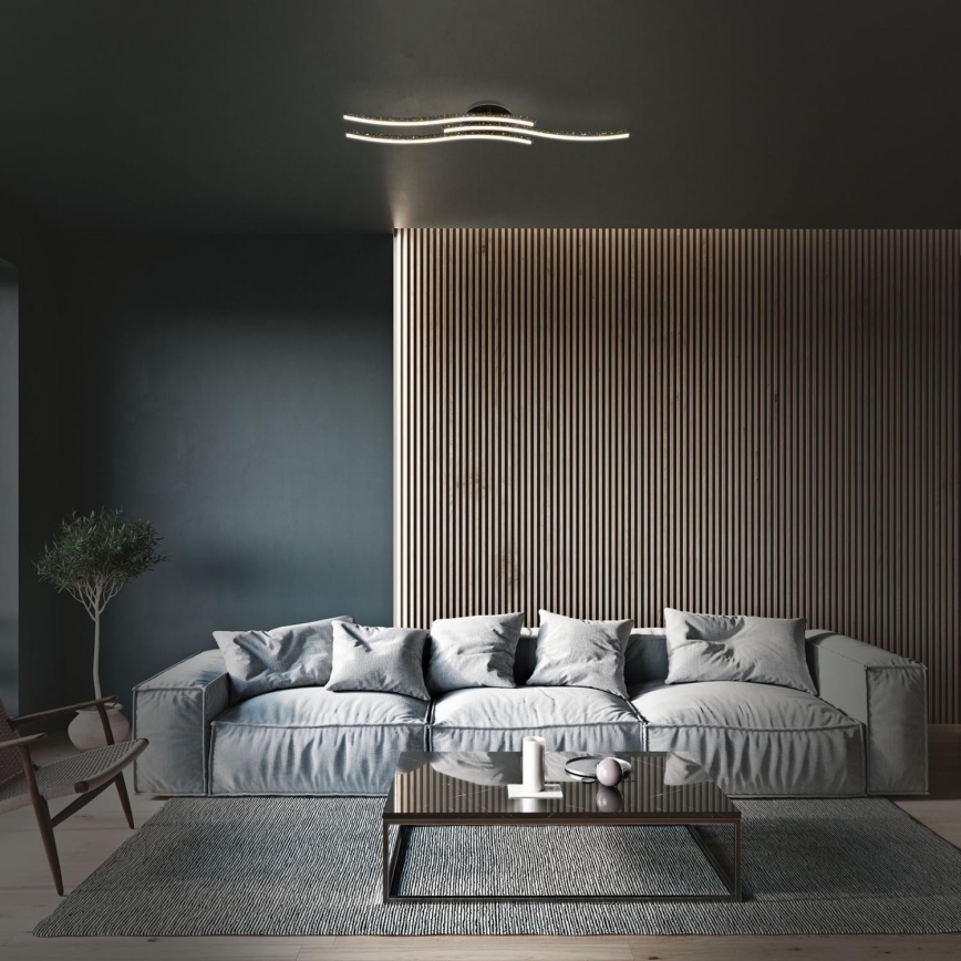 Brilo - LED taklampa LED/19W/230V 3000K svart