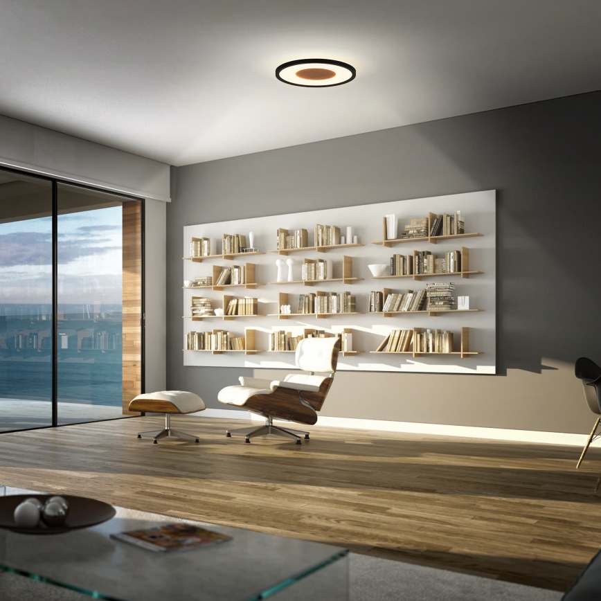 Brilo - LED taklampa SUFIT WOOD LED/18W/230V 3000K Ø 29 cm