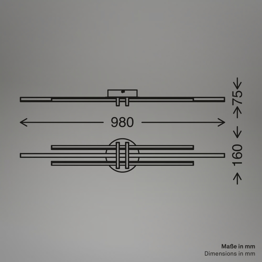 Brilo - LED taklampa TINKA LED/30W/230V 3000K kopparfärgad