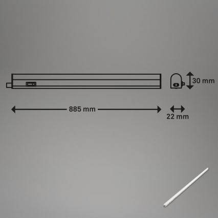 Brilo - LED underskåpsarmatur LED/10W/230V 4000K 87,3 cm