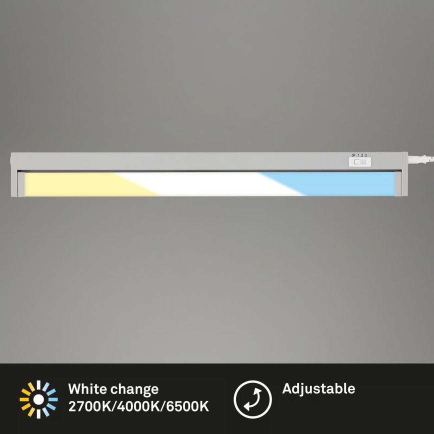 Brilo - LED underskåpsarmatur LED/6W/230V 2700/4000/6500K 54,5 cm silver