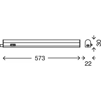 Brilo - LED underskåpsarmatur LED/8W/230V 4000K 58,5 cm