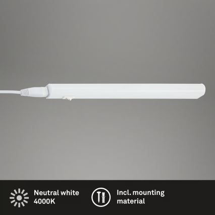 Brilo - LED-underskåpslampa, 4 W, 230 V, 4000 K, 31,3 cm