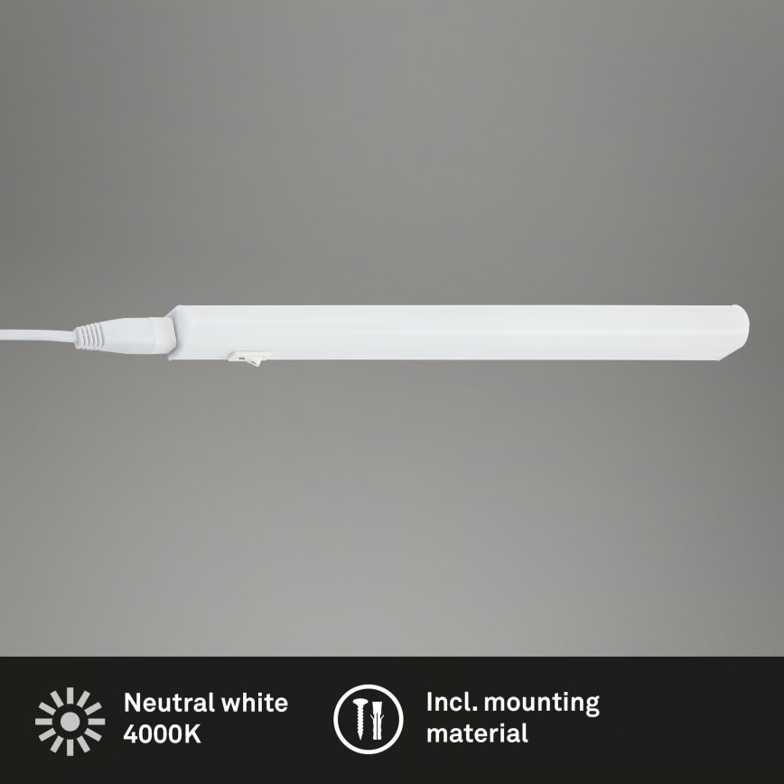 Brilo - LED-underskåpslampa, 4 W, 230 V, 4000 K, 31,3 cm