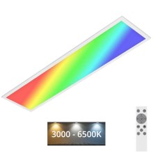 Brilo - RGBW Dimbar taklampa SLIM LED/24W/230V 3000-6500K 100x25 cm + fjärrkontroll