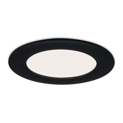 Brilo - Set om 3 LED-infällda badrumsdownlights FLAT LED/6W/230V IP44 svart