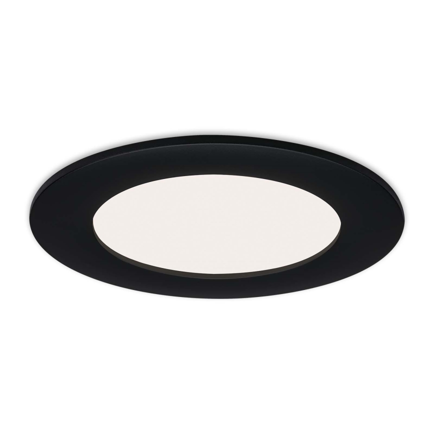 Brilo - Set om 3 LED-infällda badrumsdownlights FLAT LED/6W/230V IP44 svart