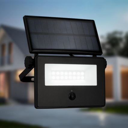 Brilo - Solcellsstrålkastare med sensor LED/5W/5,5V IP54 1200 mAh