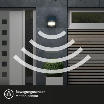 Brilo - Solcellsstrålkastare med sensor LED/5W/5,5V IP54 1200 mAh