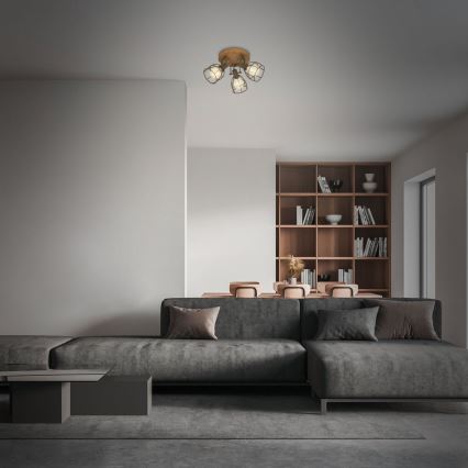 Brilo - Spotlight VINTAGE 3xE27/25W/230V