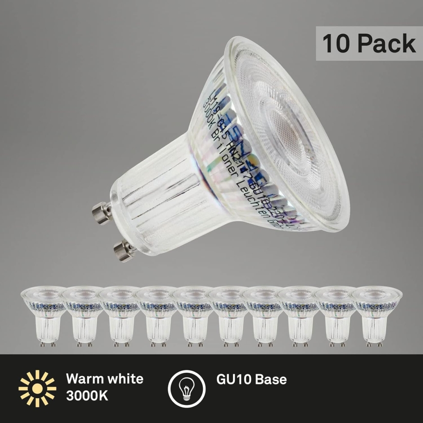 Briloner 0548-003 - KIT 10x LED glödlampa GU10/3,5W/230V 3000K