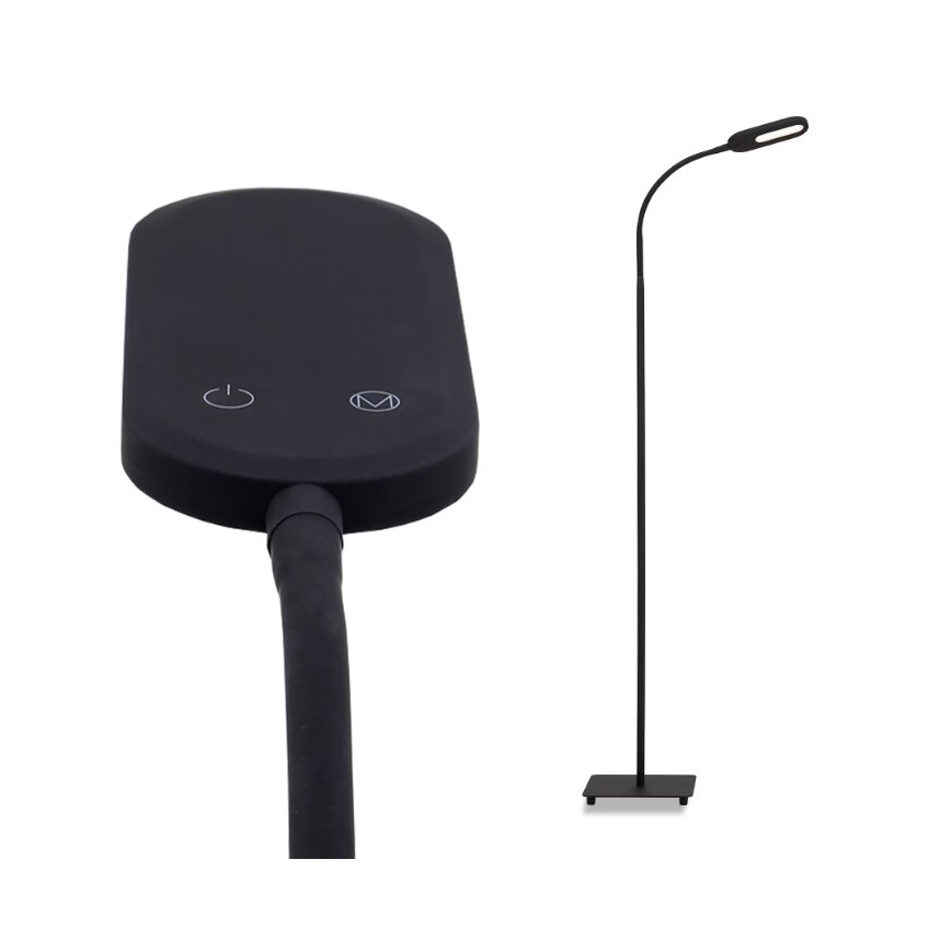 Briloner 1297-015 - LED dimbar flexibel golvlampa LED/6,6W/230V 3000K/4000K/6000K