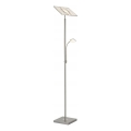 Briloner 1328-022 - Dimmbar LED-golvlampa LED/21W/230V + LED/3,5W mattkrom