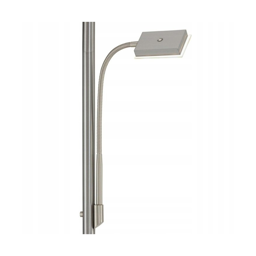 Briloner 1328-022 - Dimmbar LED-golvlampa LED/21W/230V + LED/3,5W mattkrom
