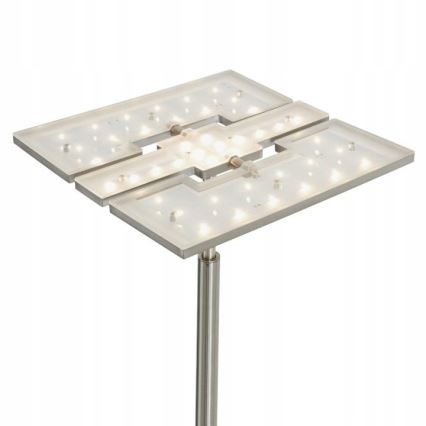Briloner 1328-022 - Dimmbar LED-golvlampa LED/21W/230V + LED/3,5W mattkrom