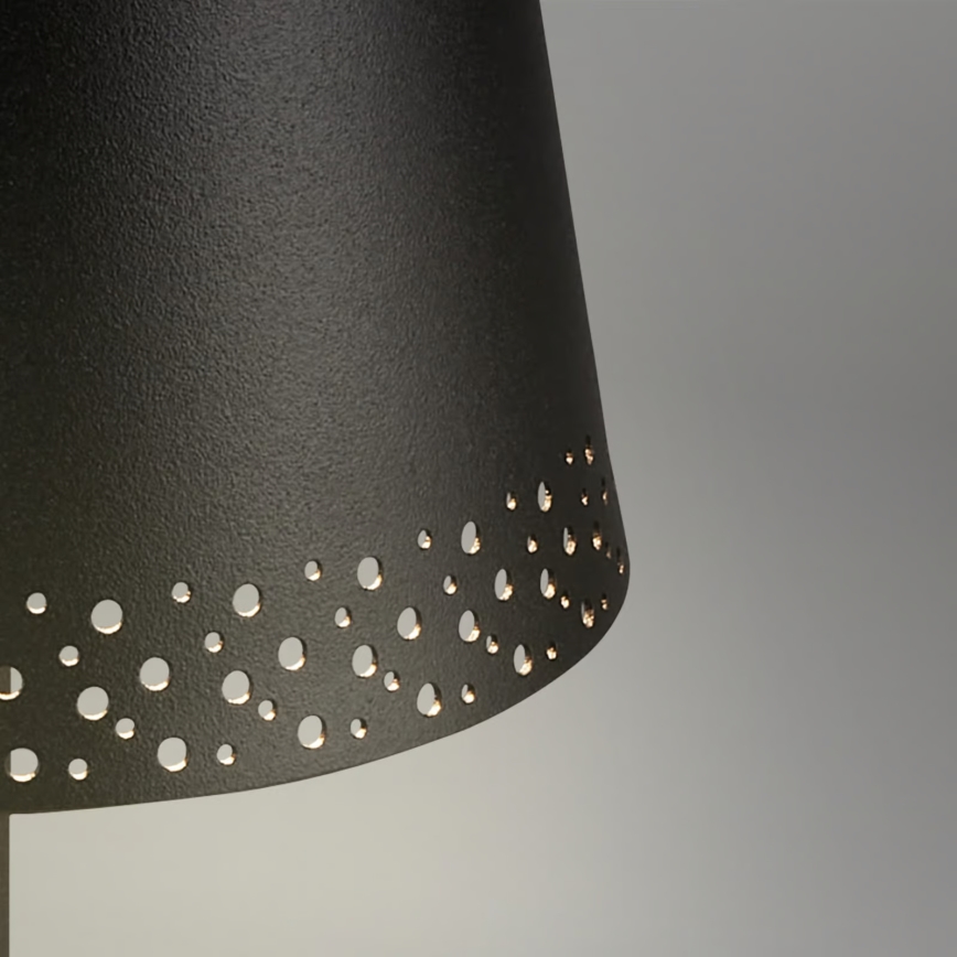 Briloner 1438015 - LED dimbar golvlampa KIKI LED/4,3W/5V IP44 2600 mAh svart