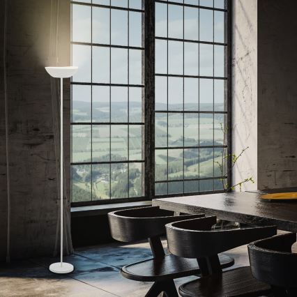 Briloner 1500016 - LED-dimbar golvlampa ESTATE LED/8W/5V 4000 mAh vit