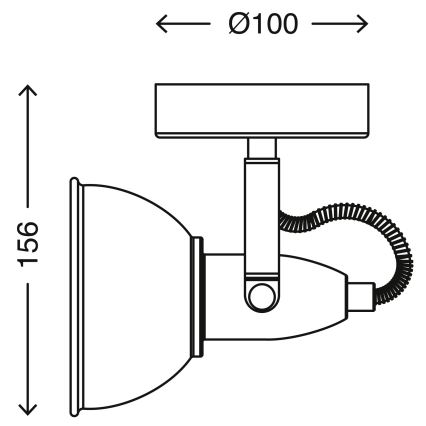 Briloner 2049-012 - Vägg spotlight SOFT 1xE14/40W/230V