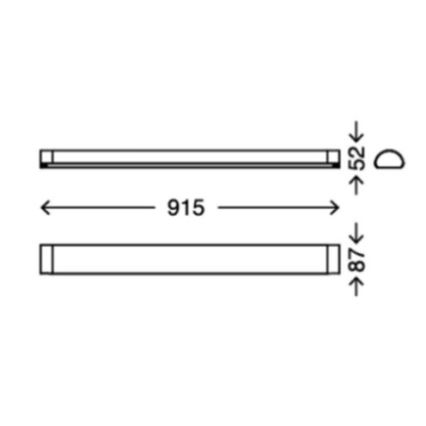 Briloner 2070-218 - LED Badrumsspegelbelysning BATH LED/15W/230V IP44