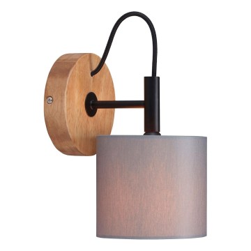 Briloner 2075-014 - Vägglampa RHON 1xE14/25W/230V gummiträ