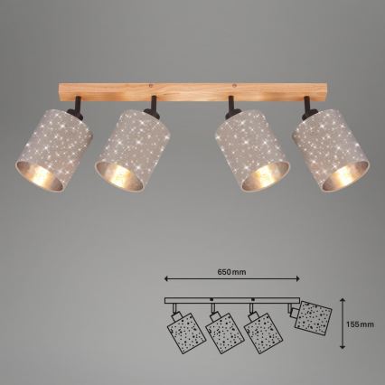 Briloner 2078-041 - Spotlight SPOTLIGHT 4xE27/25W/230V beige