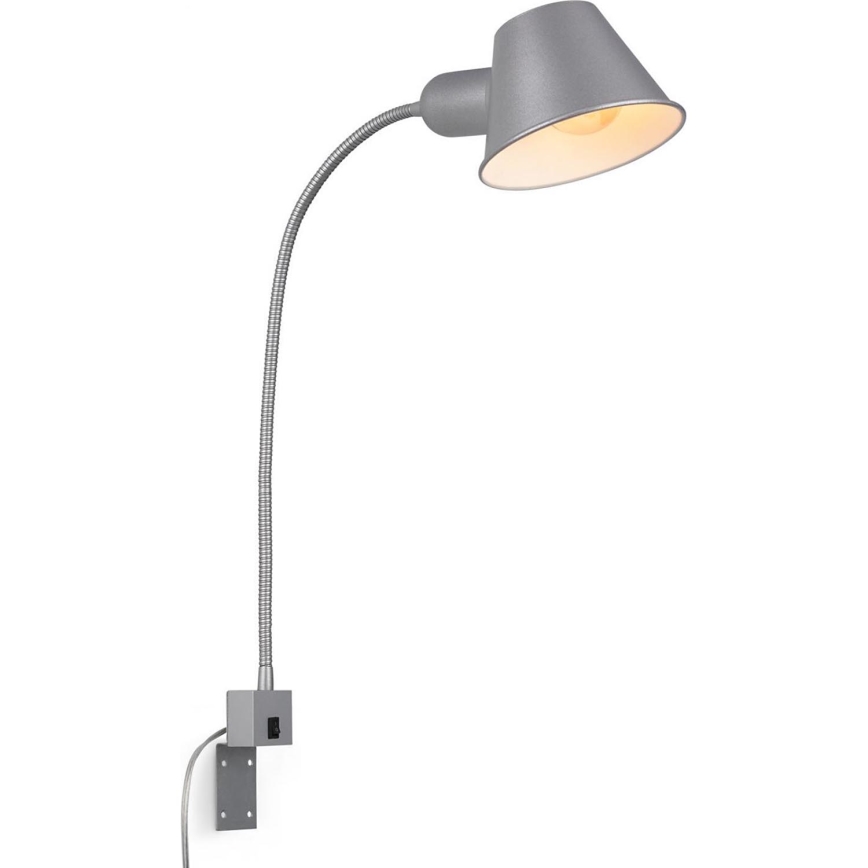 Briloner 2079-014 - Vägg flexible lampa 1xE27/10W/230V silver