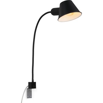 Briloner 2079-015 - Vägg flexible lampa 1xE27/10W/230V svart
