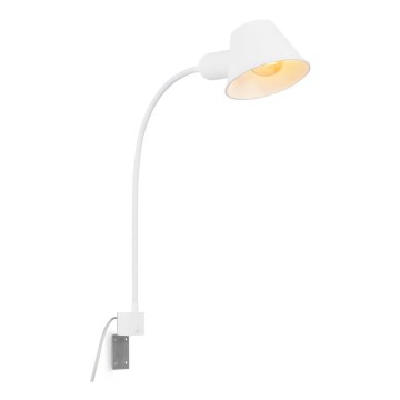 Briloner 2079-016 - Vägg flexible lampa 1xE27/10W/230V vit